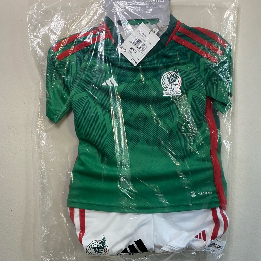 Mexico Soccer 2 piece set Adidas size 2XS